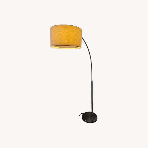CB2 Big Dipper Nickel Arc Floor Lamp AptDeco