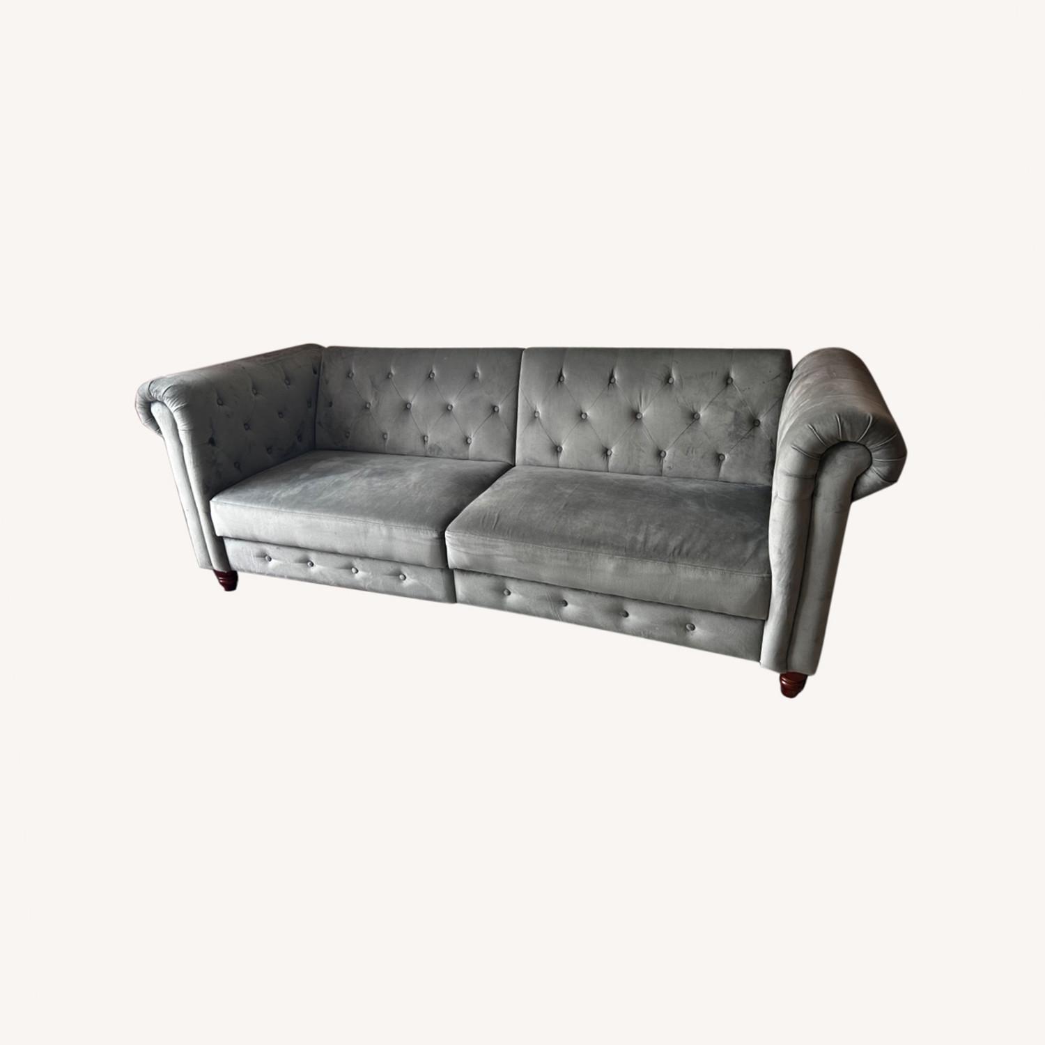 Gray Futon Sofa - image-0