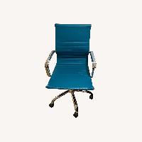 Carolina Chair & Table Company Adjustable Office Chair Blue