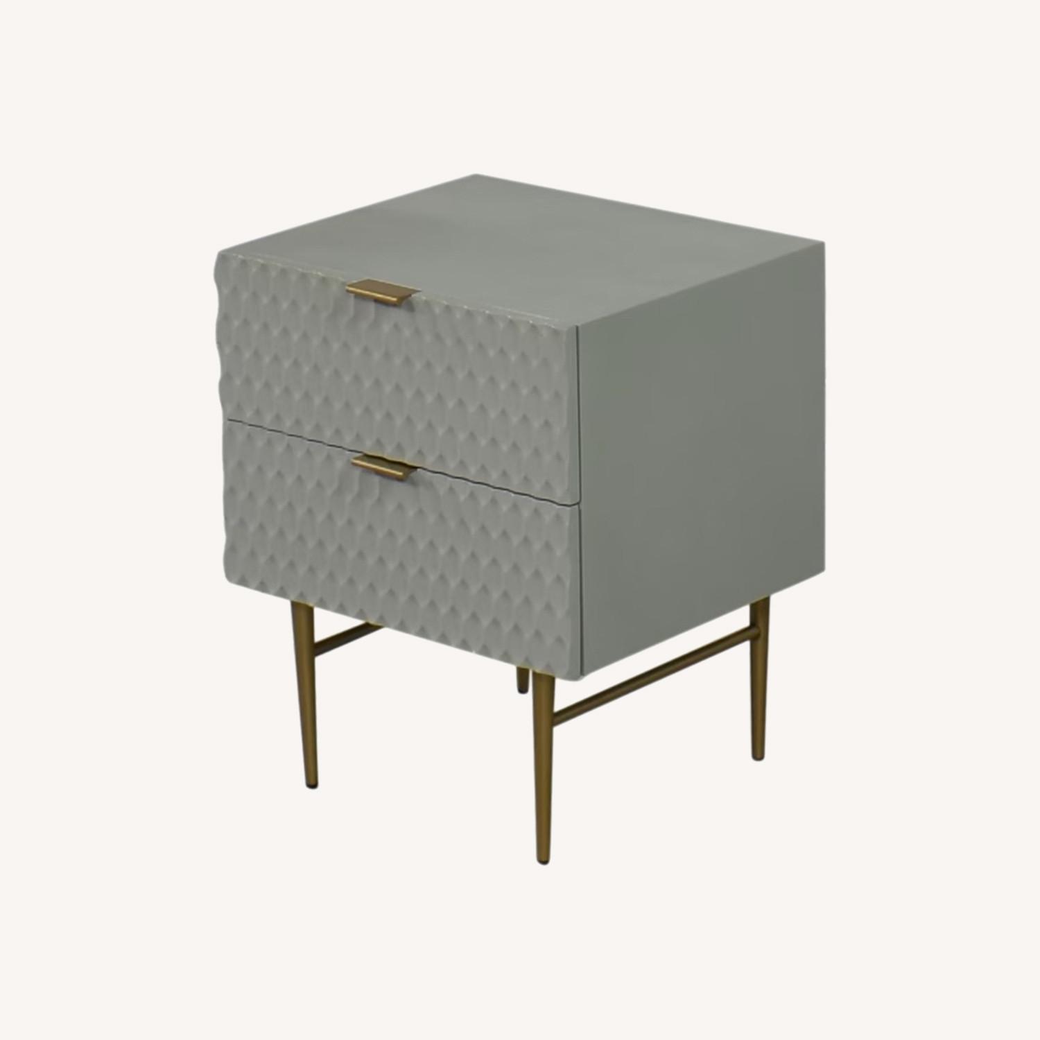 West Elm Audrey Two Drawer Nightstand AptDeco