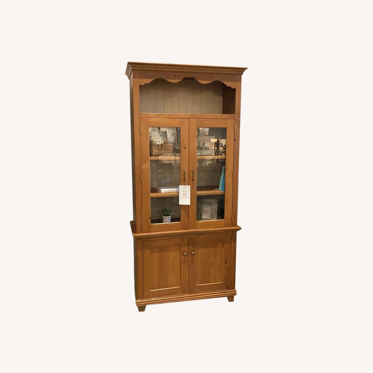 Vintage Pine Pie Locker with Beadboard AptDeco