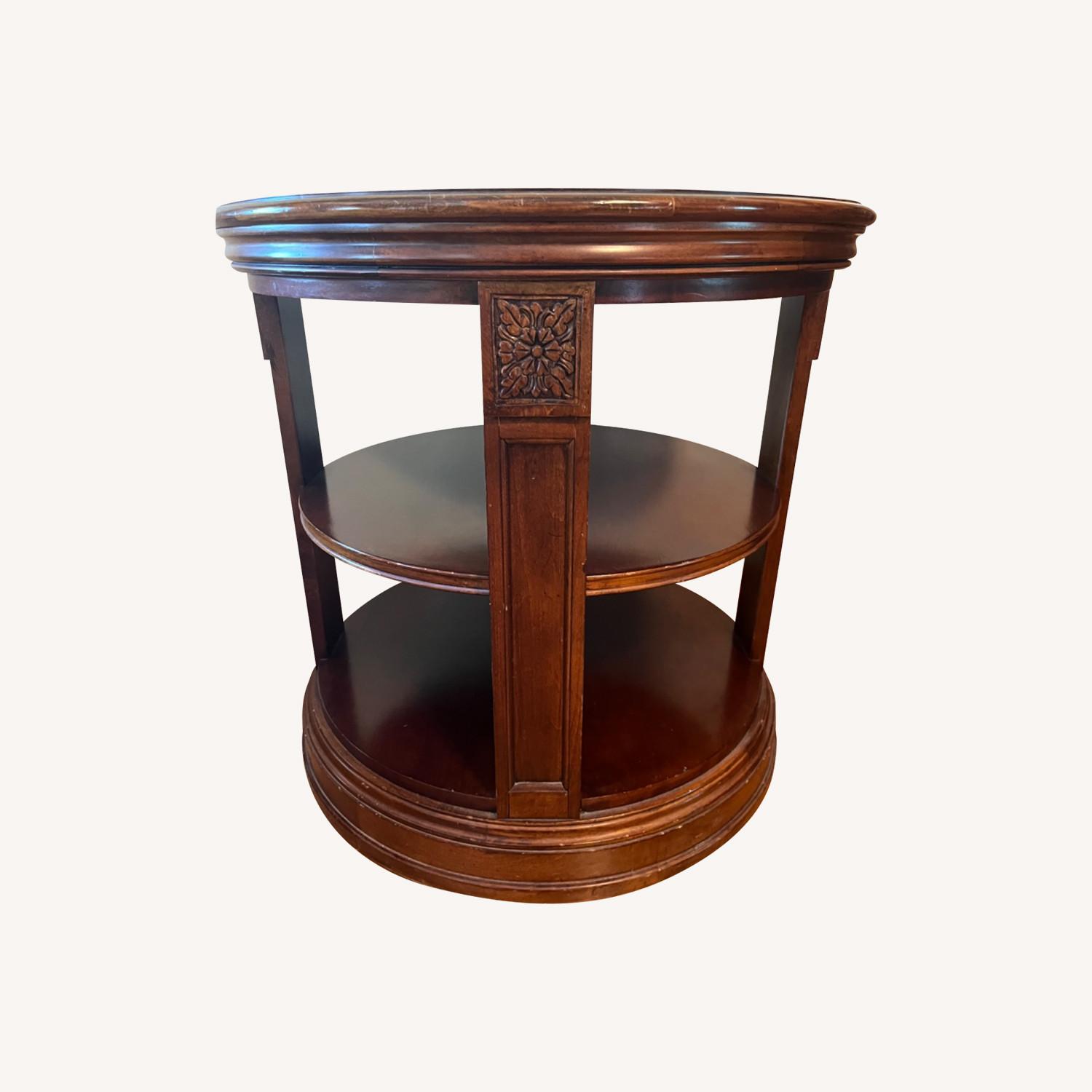 Ethan Allen Three Tiered Side Table - image-0
