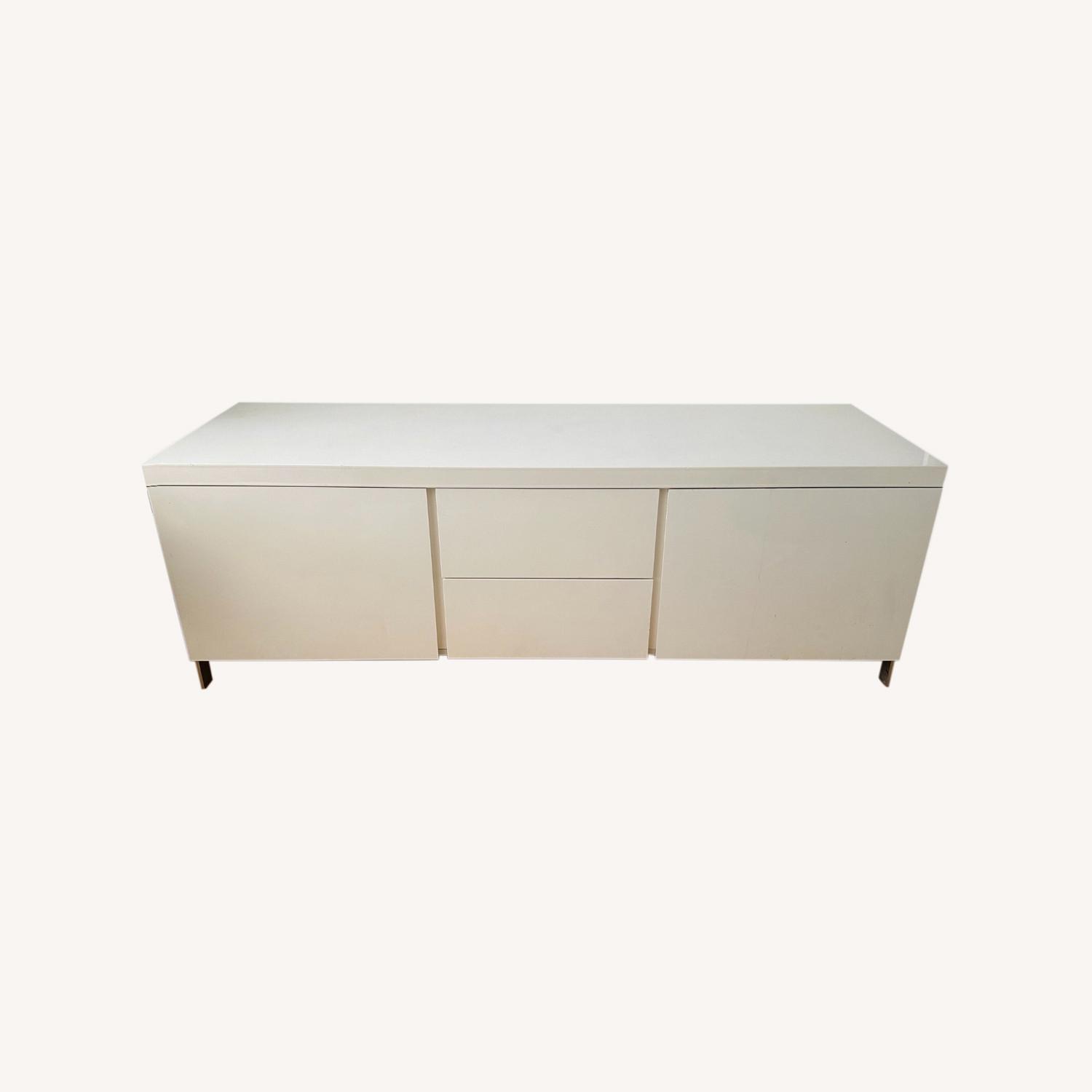 Crate & Barrel High Gloss Credenza - image-0