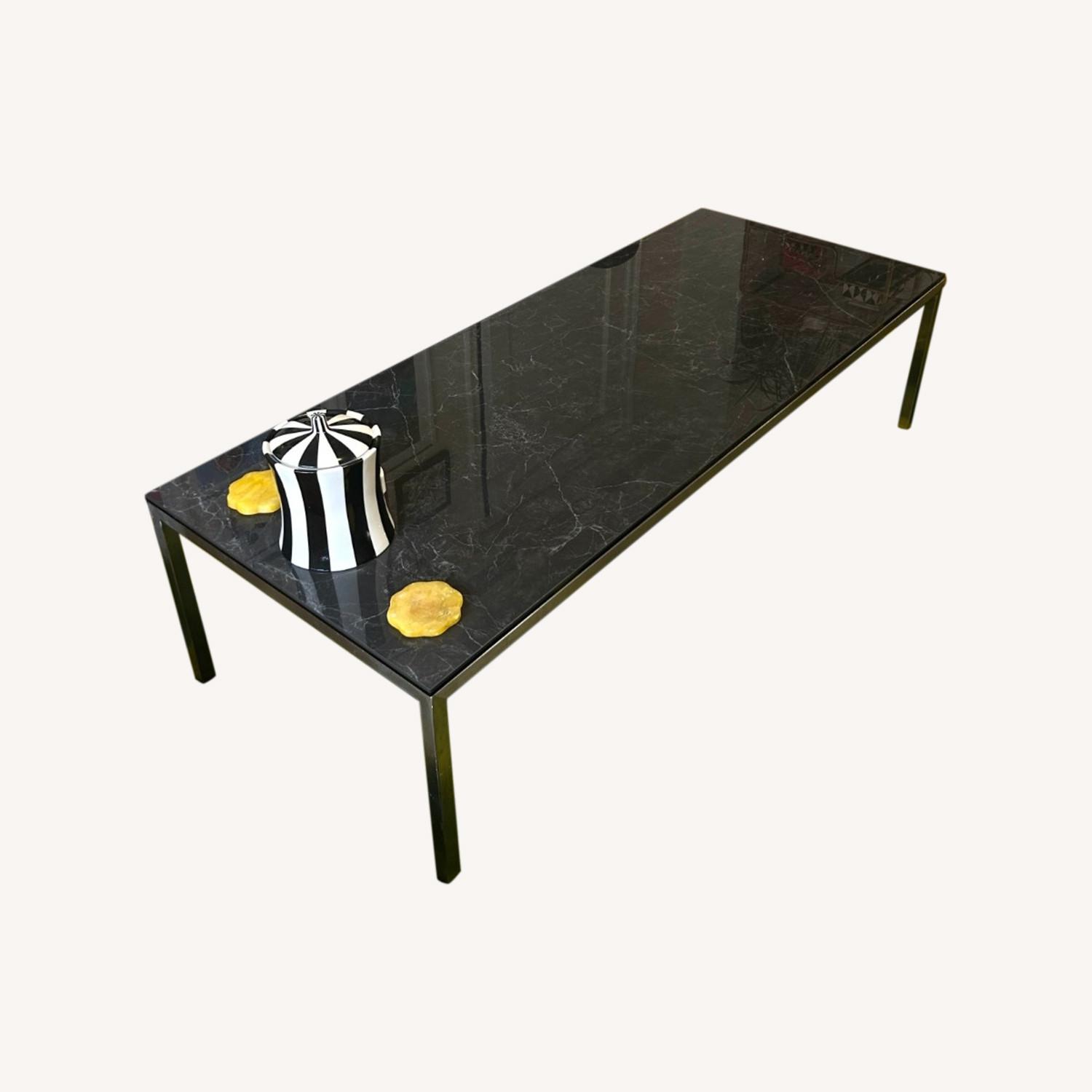 Room and Board Parsons Coffee Table Black Marble AptDeco