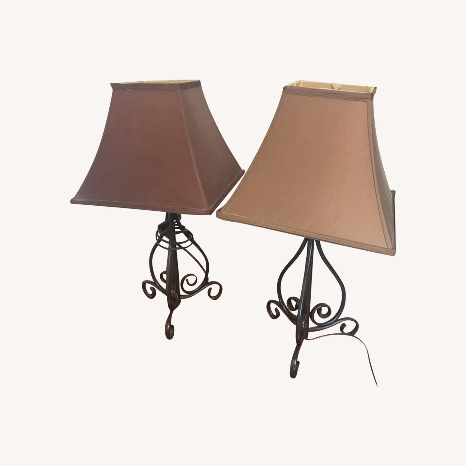 Dark Brown Bedroom Side Table Lamps AptDeco