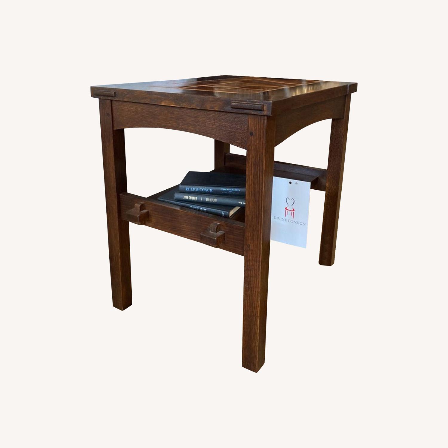 Stickely Tea Table with Grueby Tiles Side Table - image-0