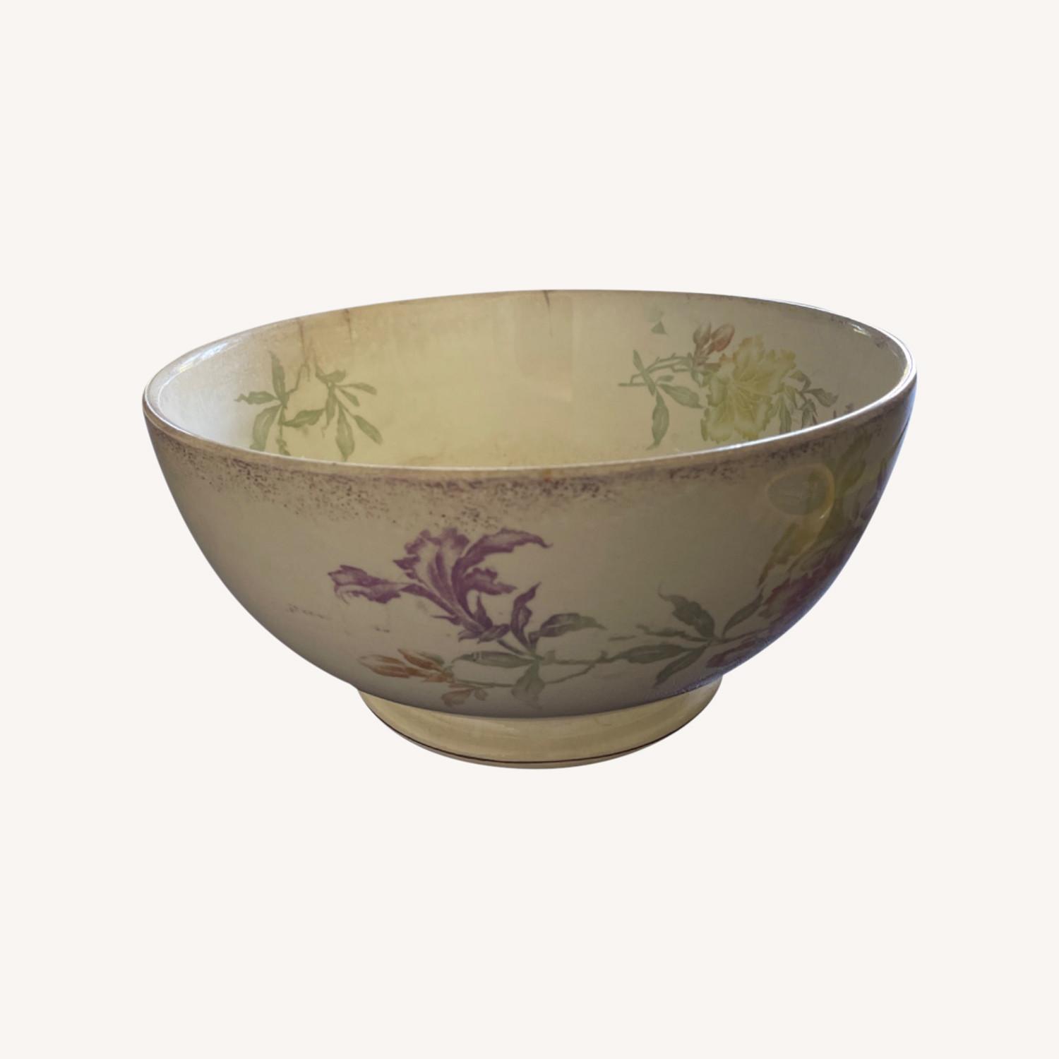 Decorative Antique German Porcelain Bowl - image-0
