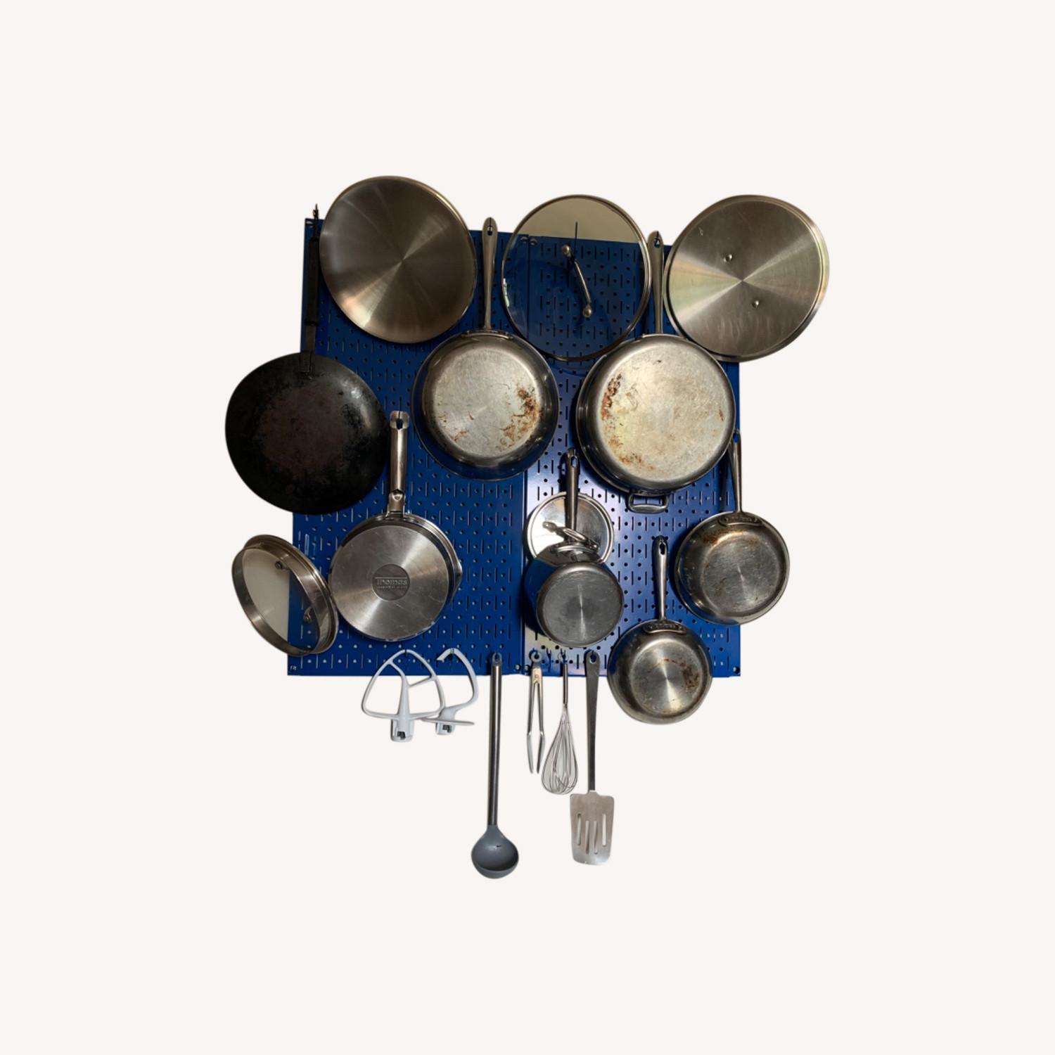 Kitchen Organizer Pot & Pan Pegboard - image-0