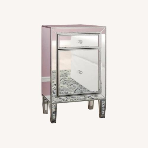 Z Gallerie Mirrored Nightstand AptDeco