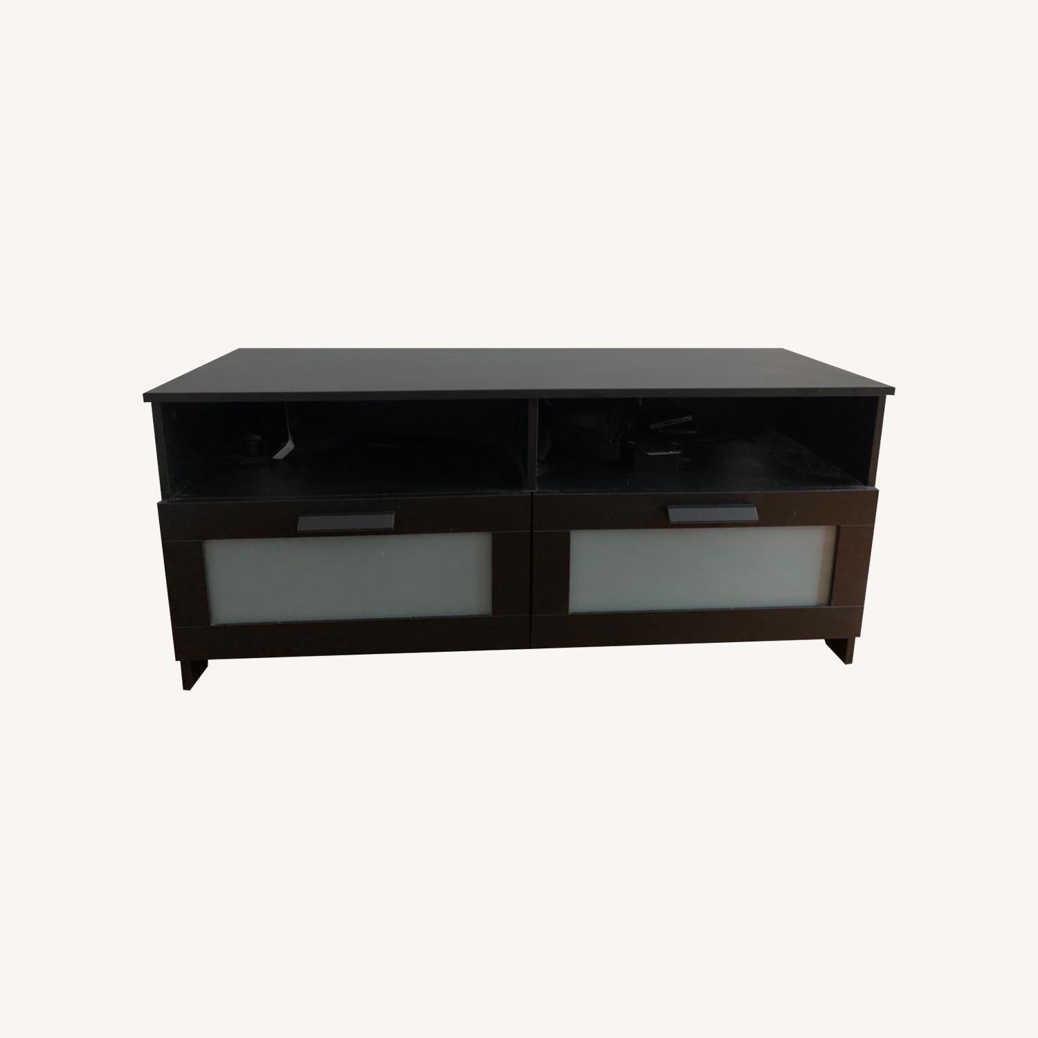 IKEA Brimnes Black TV Console - image-0