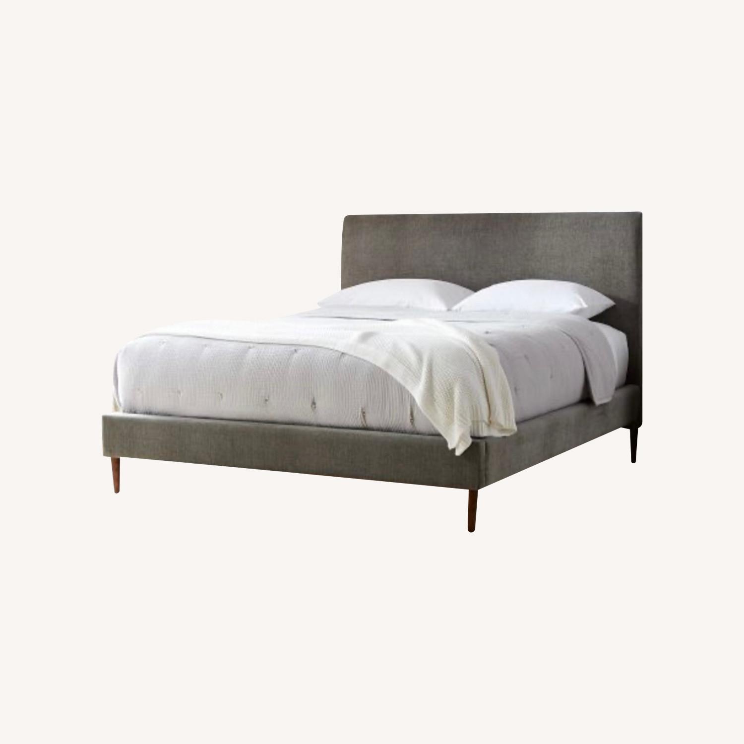 West Elm Andes Queen Bed Mineral Gray AptDeco