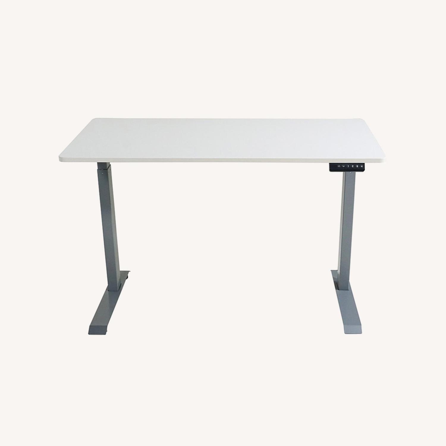 Electric Full Standing Desk White - image-0