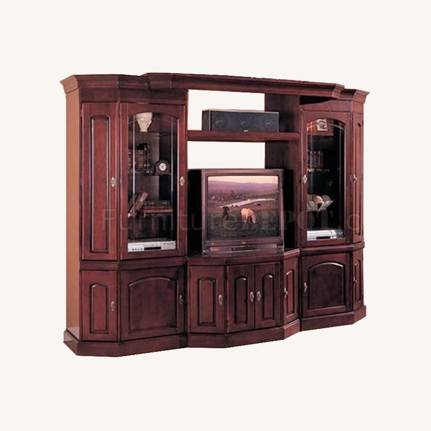 Cherry Wood Entertainment Center - image-0