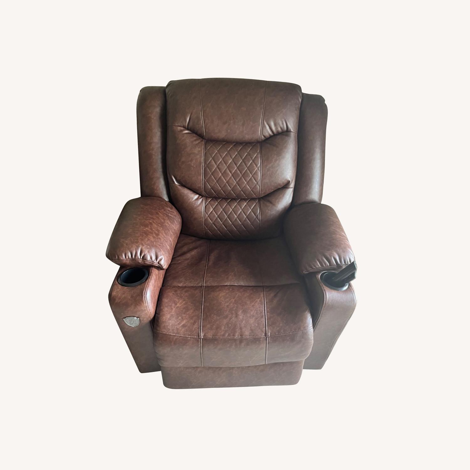 Wayfair Recliner with Built Massager - image-0