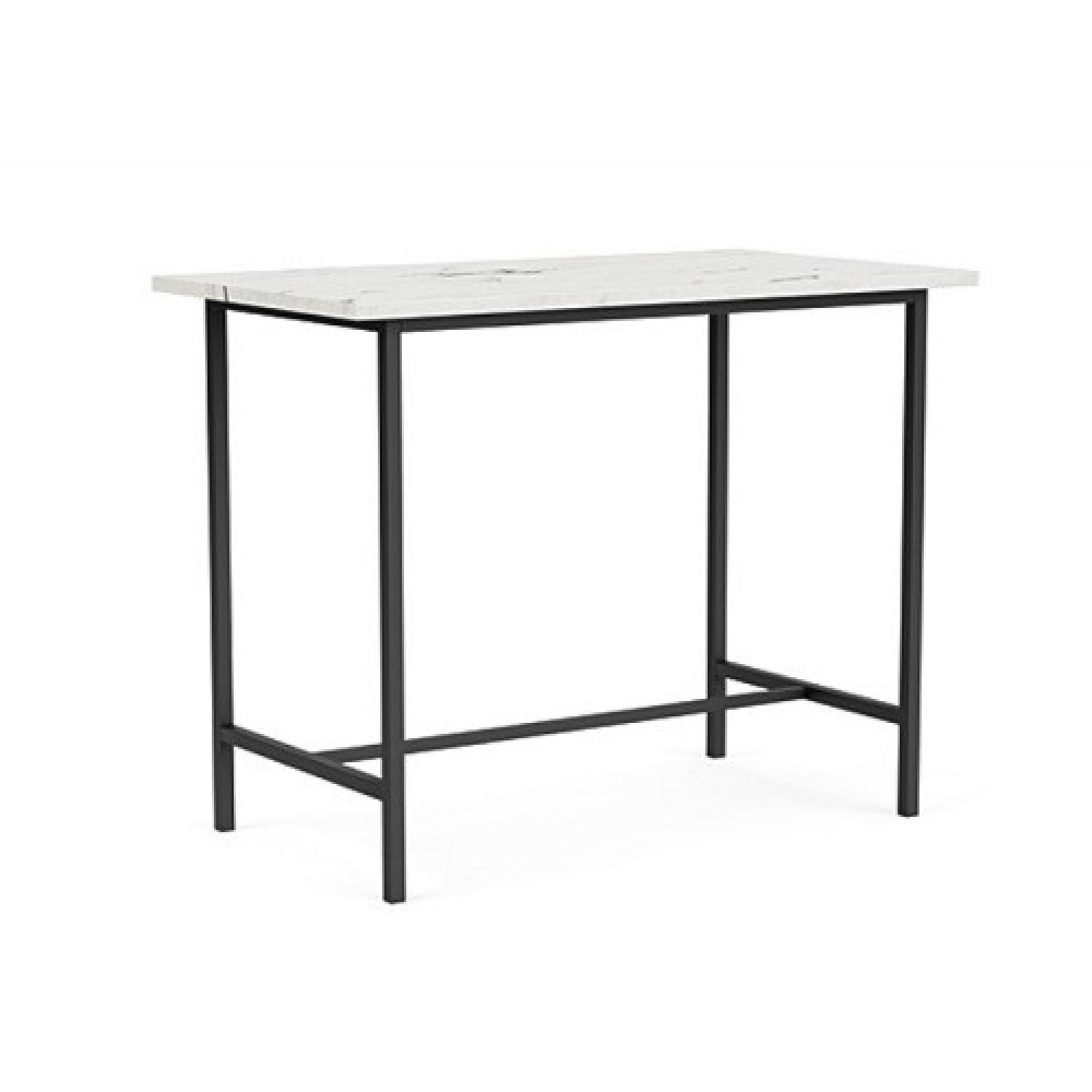 EQ3 Real White Marble Bar Table - image-4