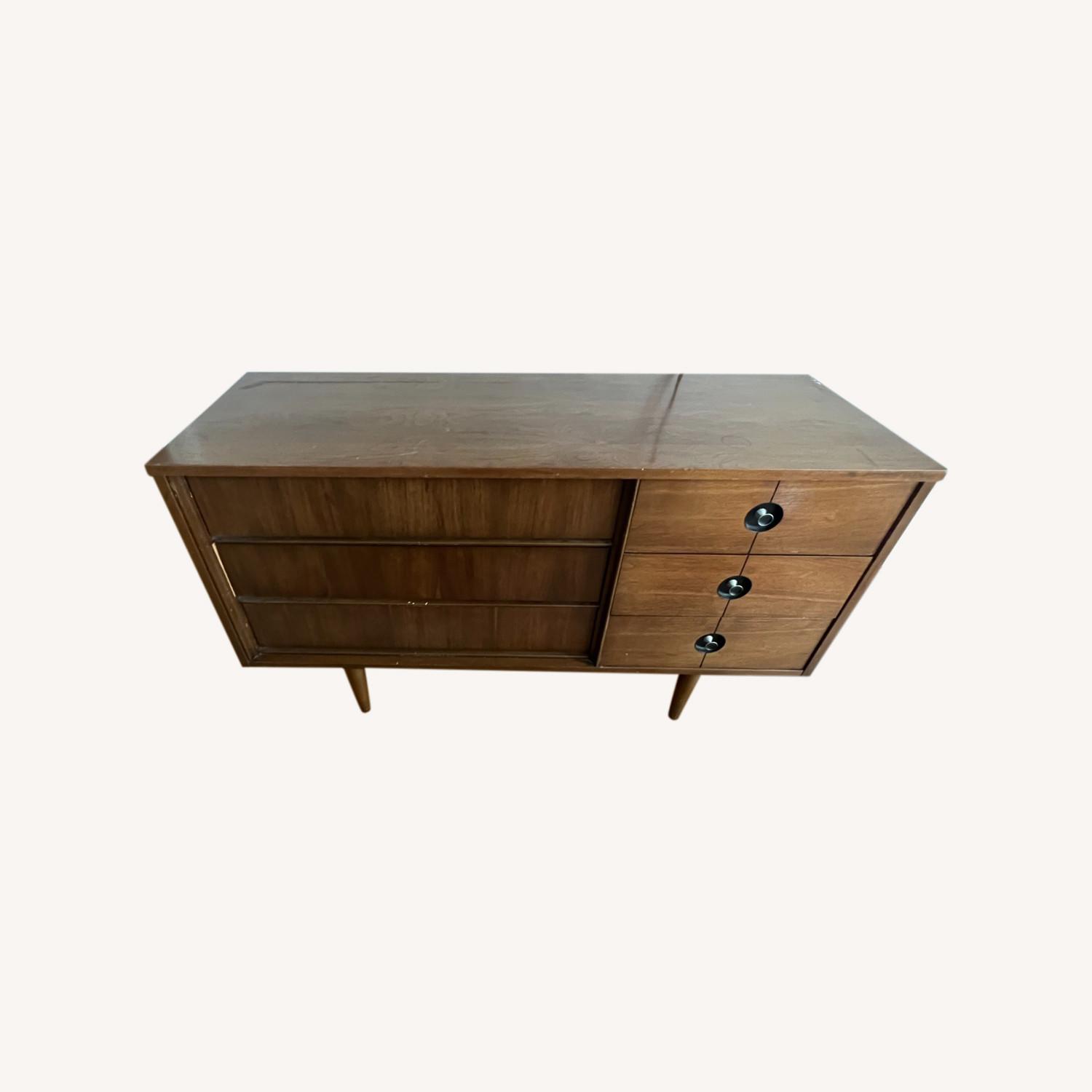 Vintage Dark Brown Antique Dresser AptDeco