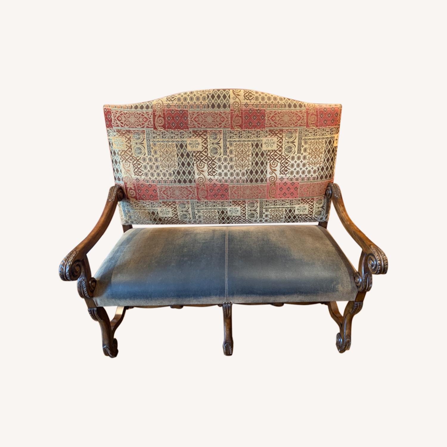 Solid Wood Upholstered Bench - image-0