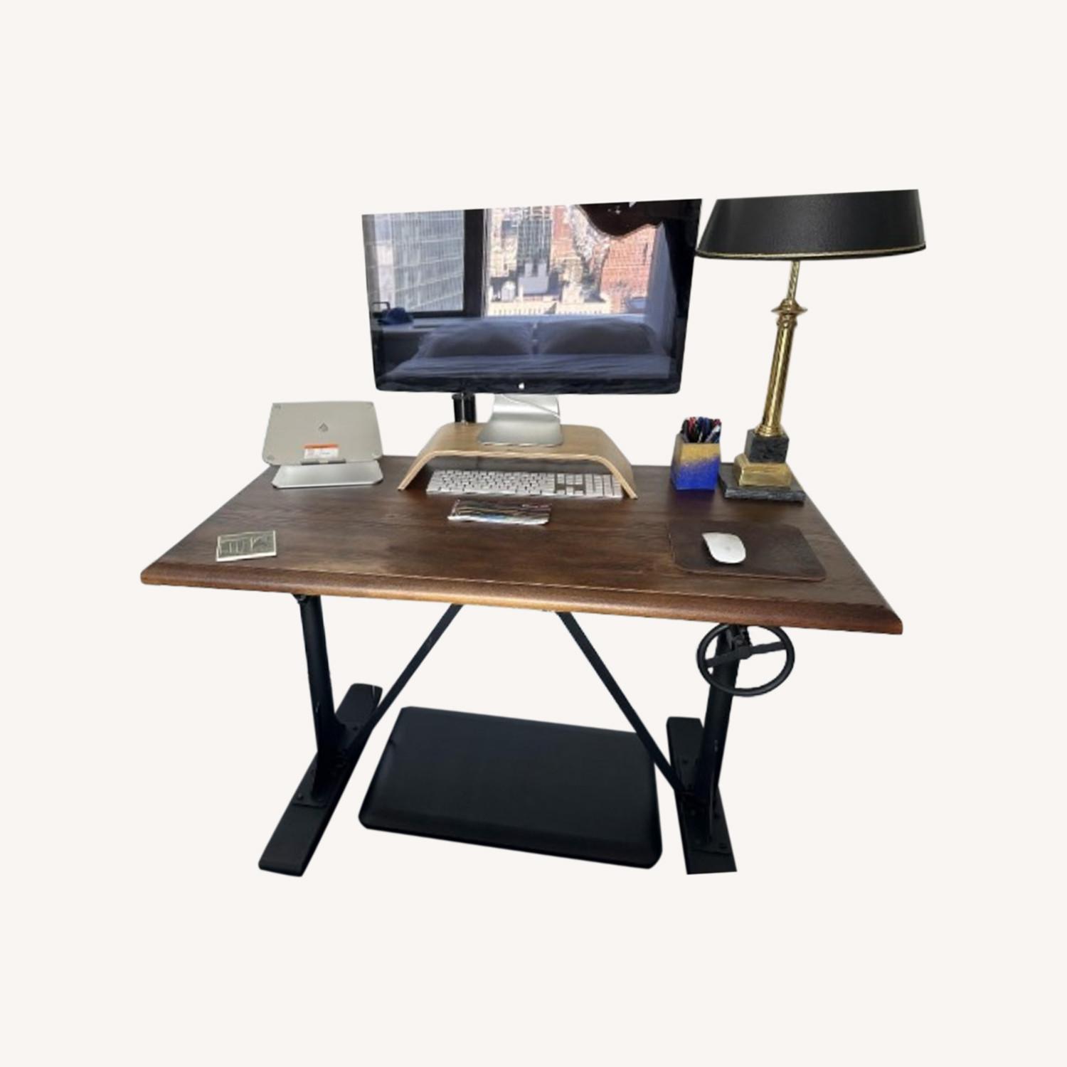 Pottery Barn Pittsburgh Crank Standing Desk AptDeco