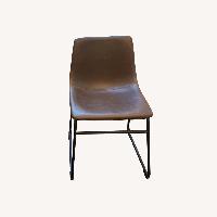 Walker Edison Leather Dinner Chairs