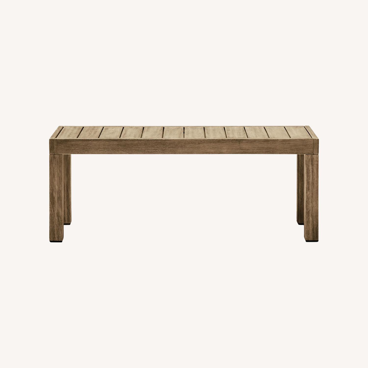 West Elm Portside Outdoor Dining Bench AptDeco