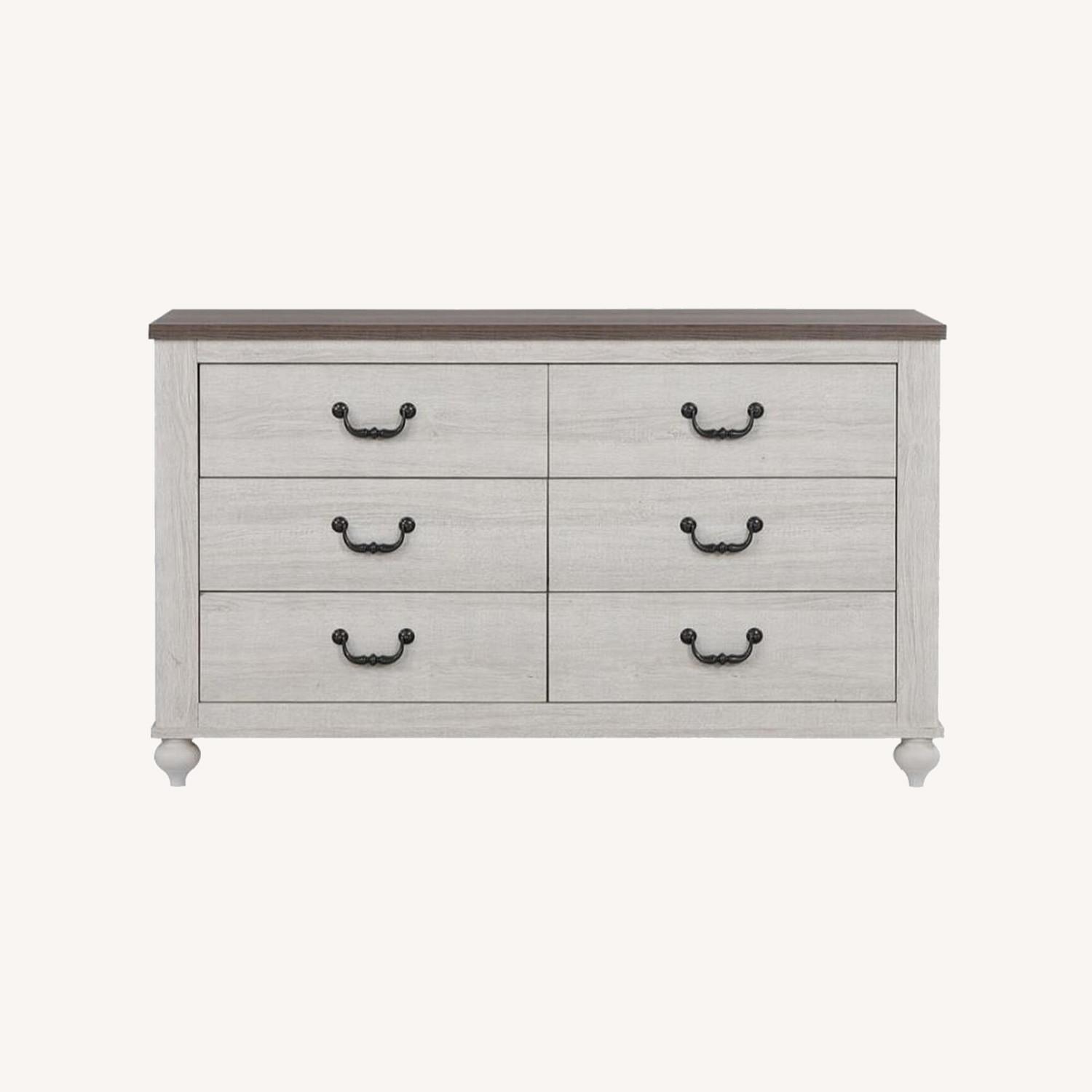 Classic Dresser In Antique Bronze Finish - image-0