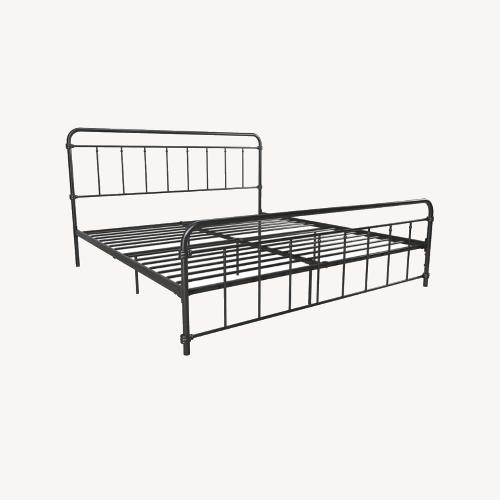 Low Metallic Queen Bed Frame AptDeco