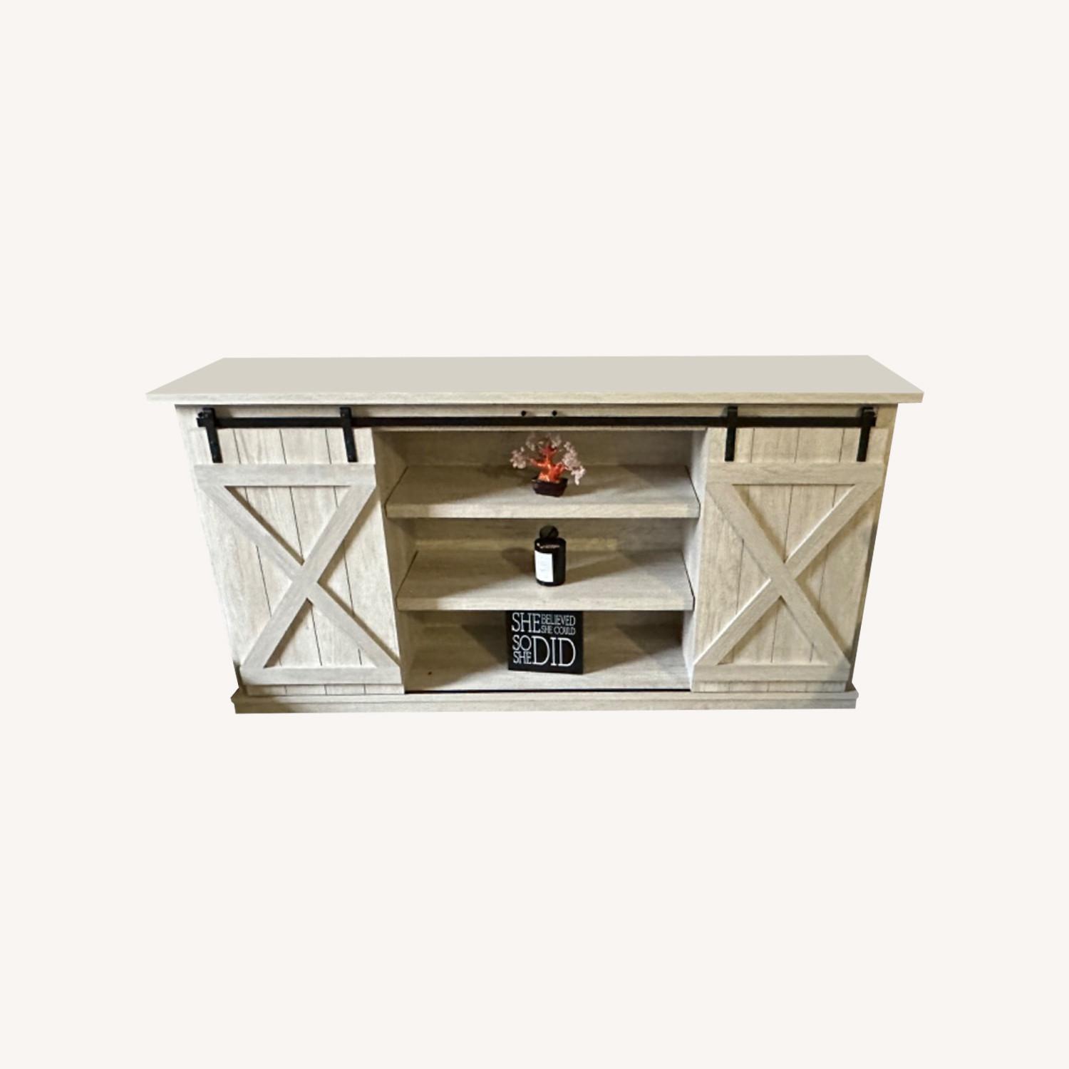 Gray Rustic TV Stand - image-0