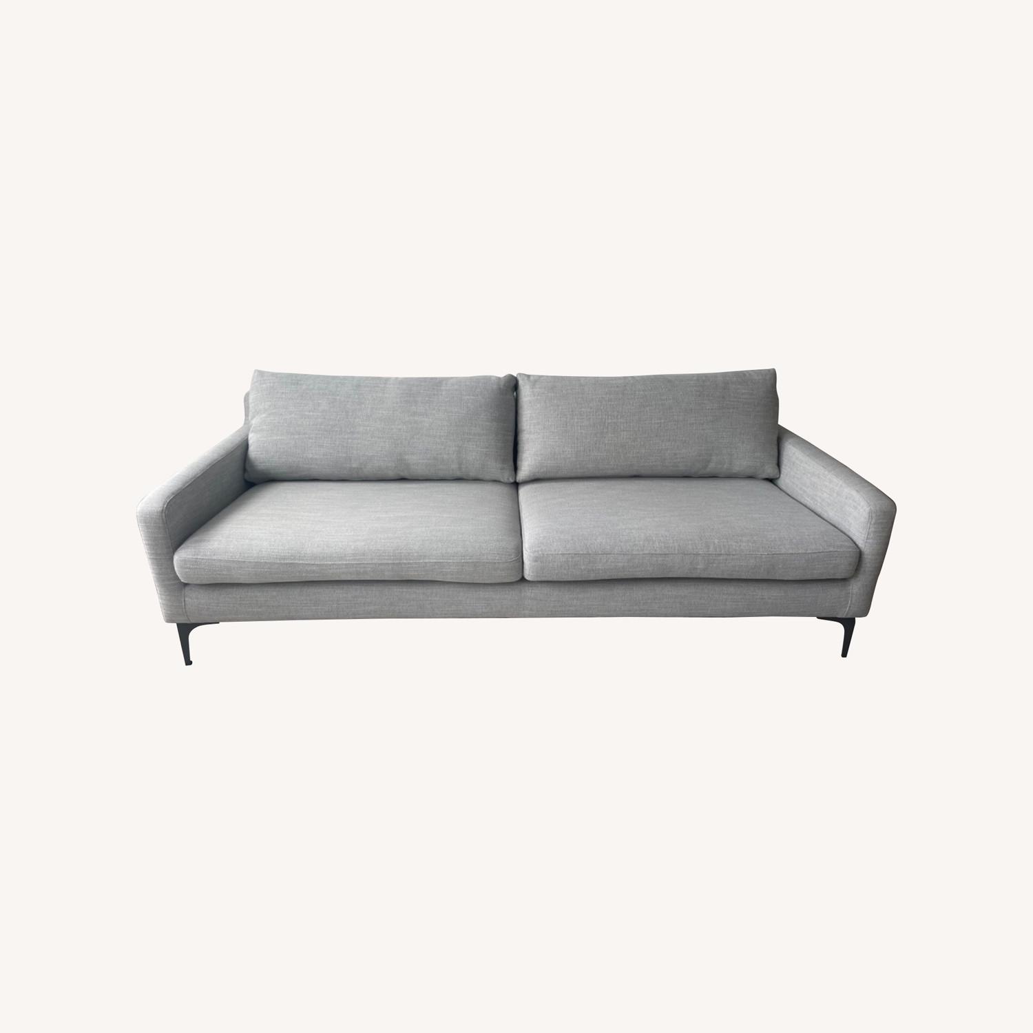 Overstock Light Gray Sofa AptDeco