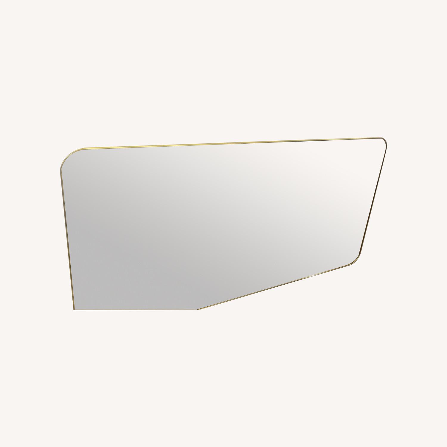 Large Dark Brown Smokey Wall Mirror - AptDeco