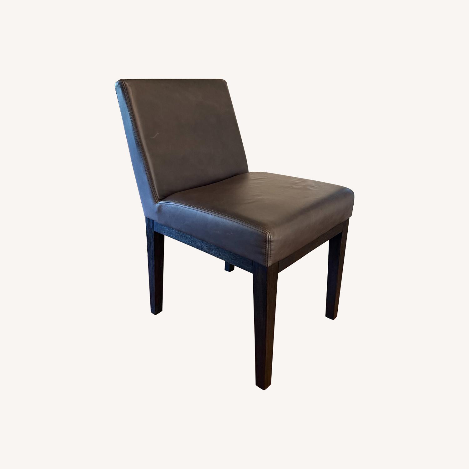 Restoration Hardware Leather Dining Chairs Set AptDeco