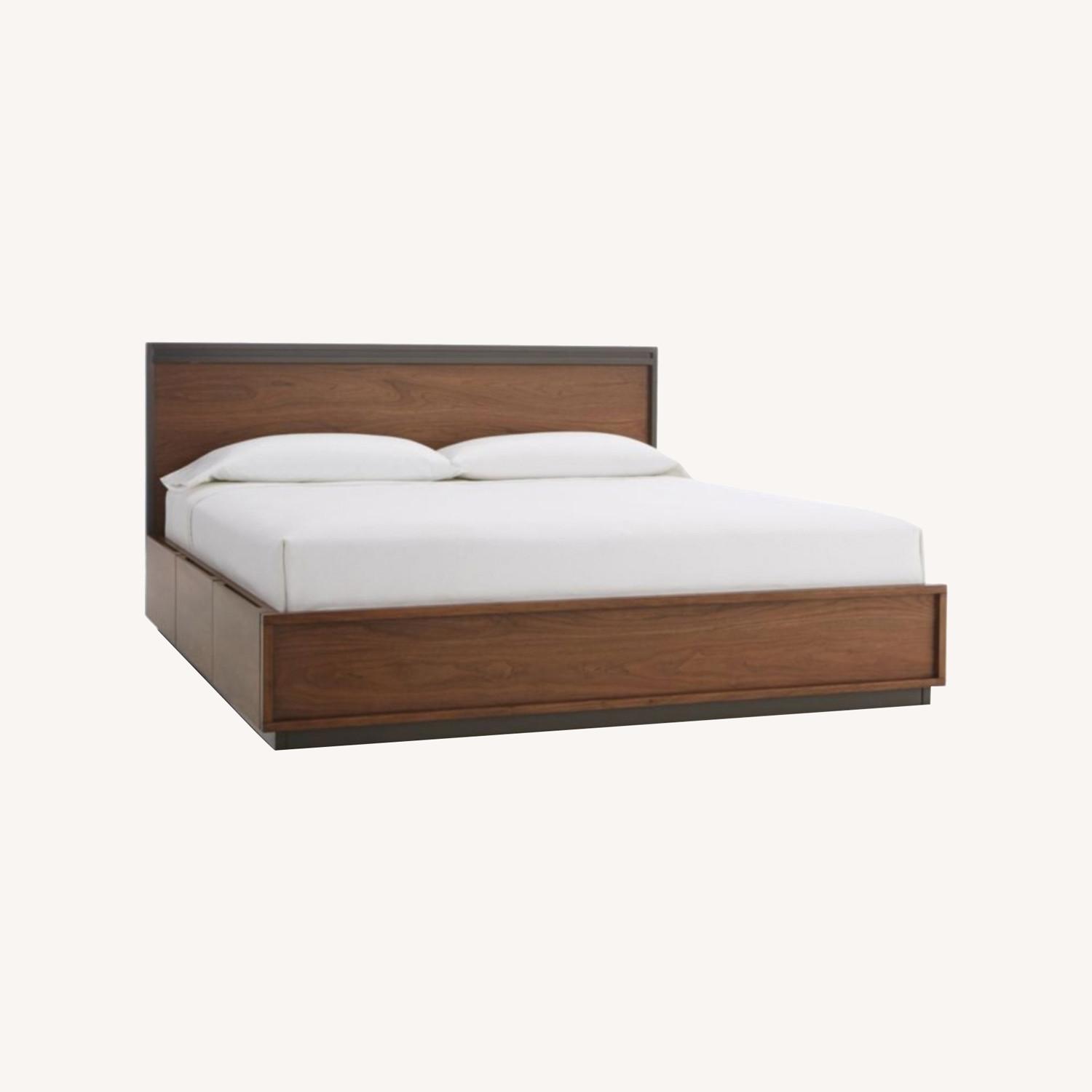 Crate & Barrel Blair Queen Storage Bed AptDeco