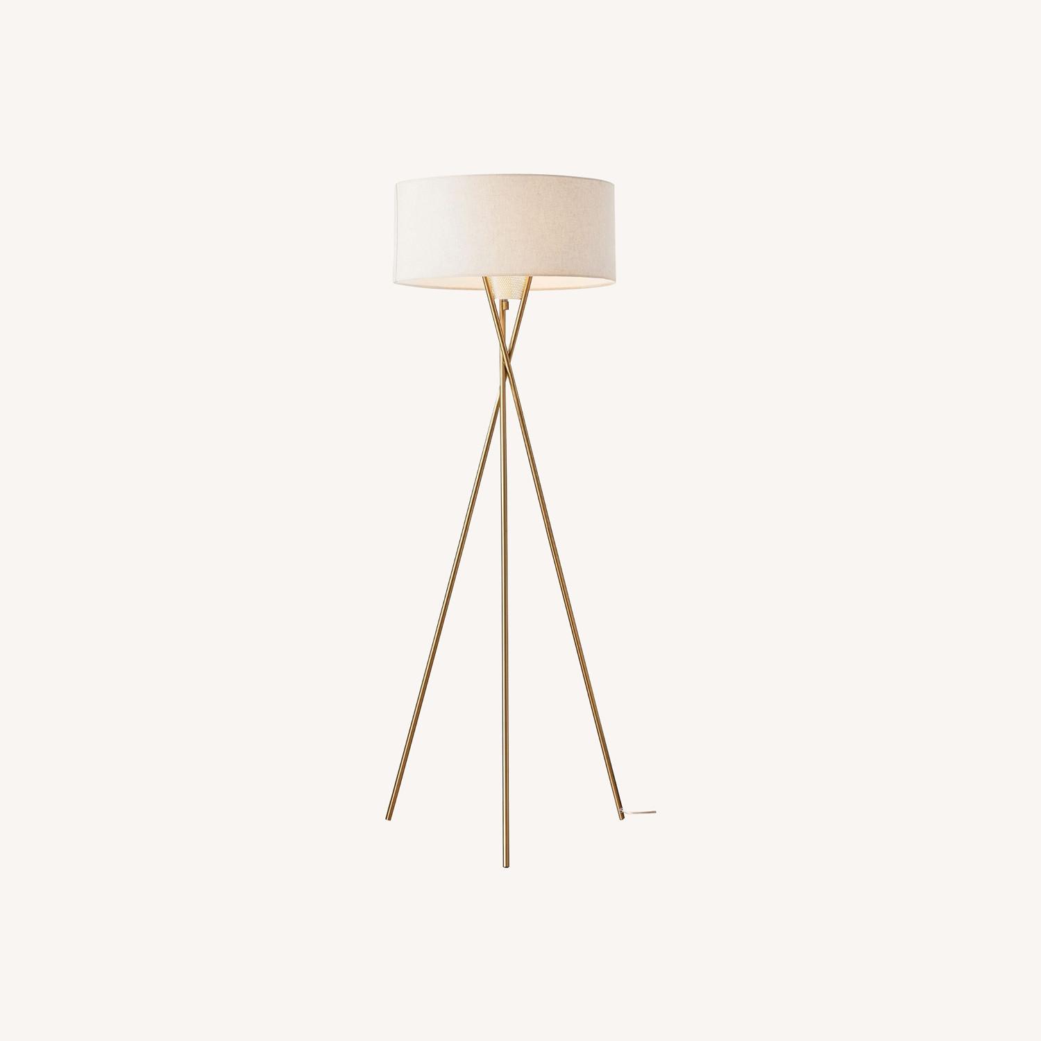 West Elm Mid-Century Tripod Floor Lamp 66" - image-0