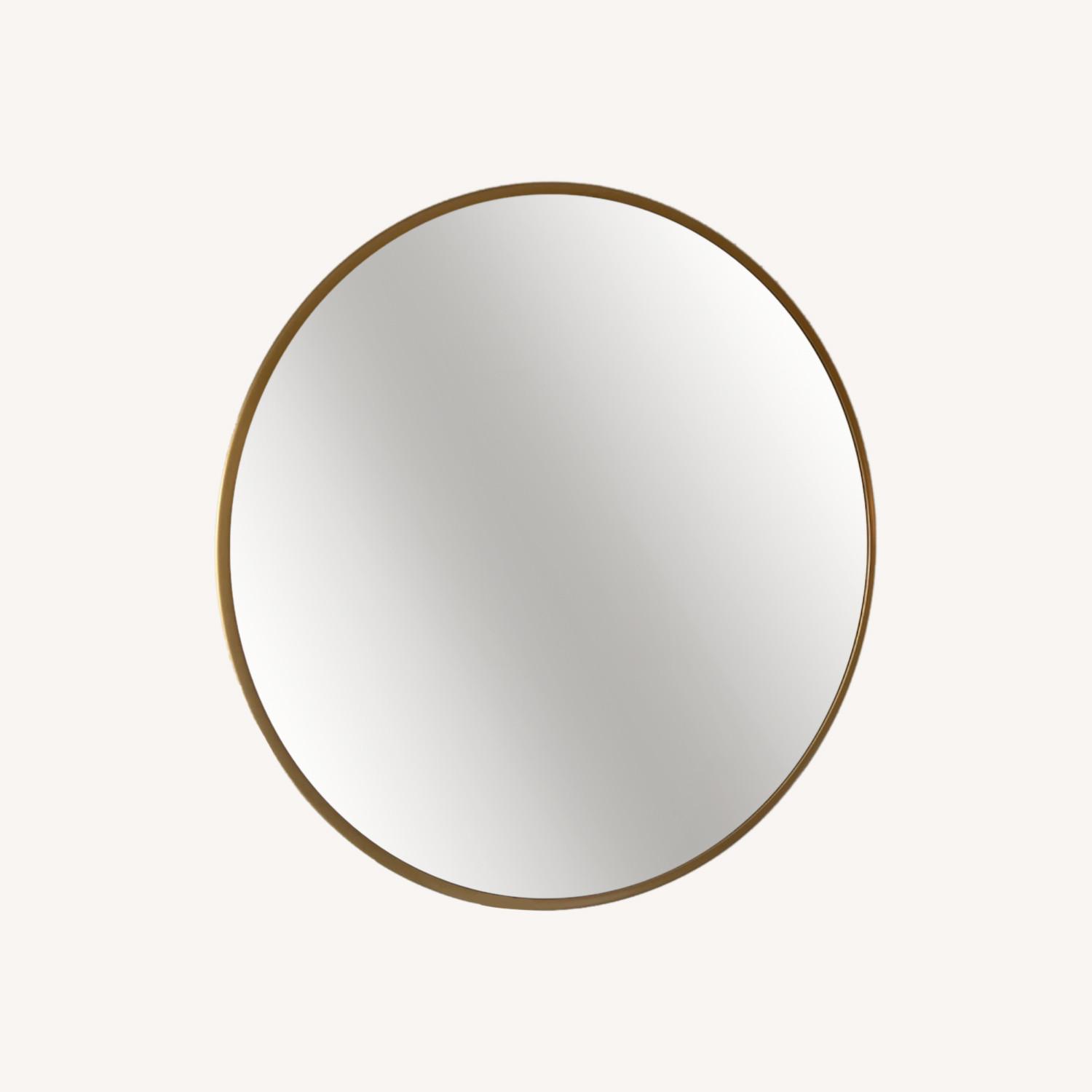 Target 28 Gold Round Decorative Wall Mirror AptDeco