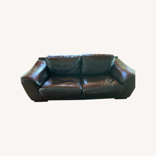 Natuzzi Amalfi Leather Sofa AptDeco