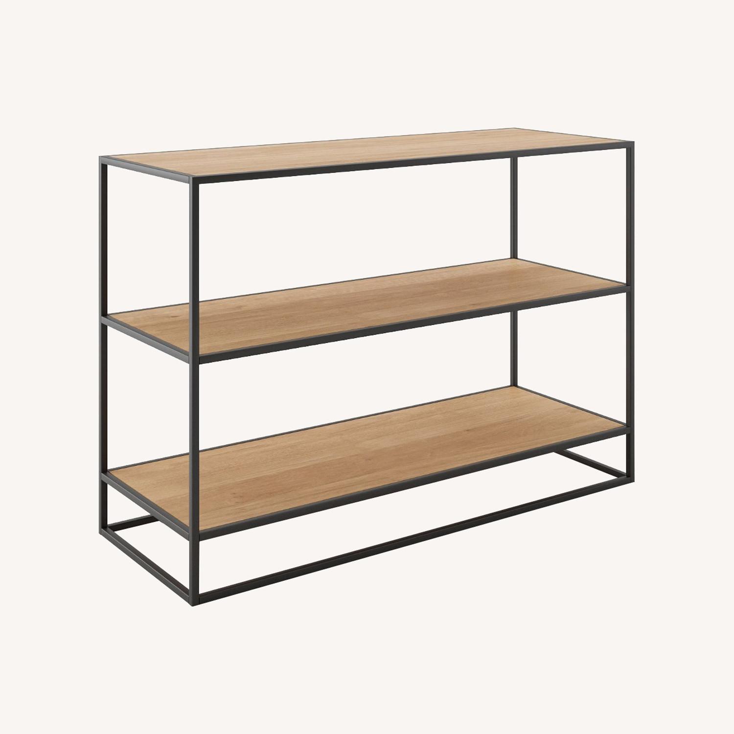 Pottery Barn Greenpoint Low Open Bookcase AptDeco