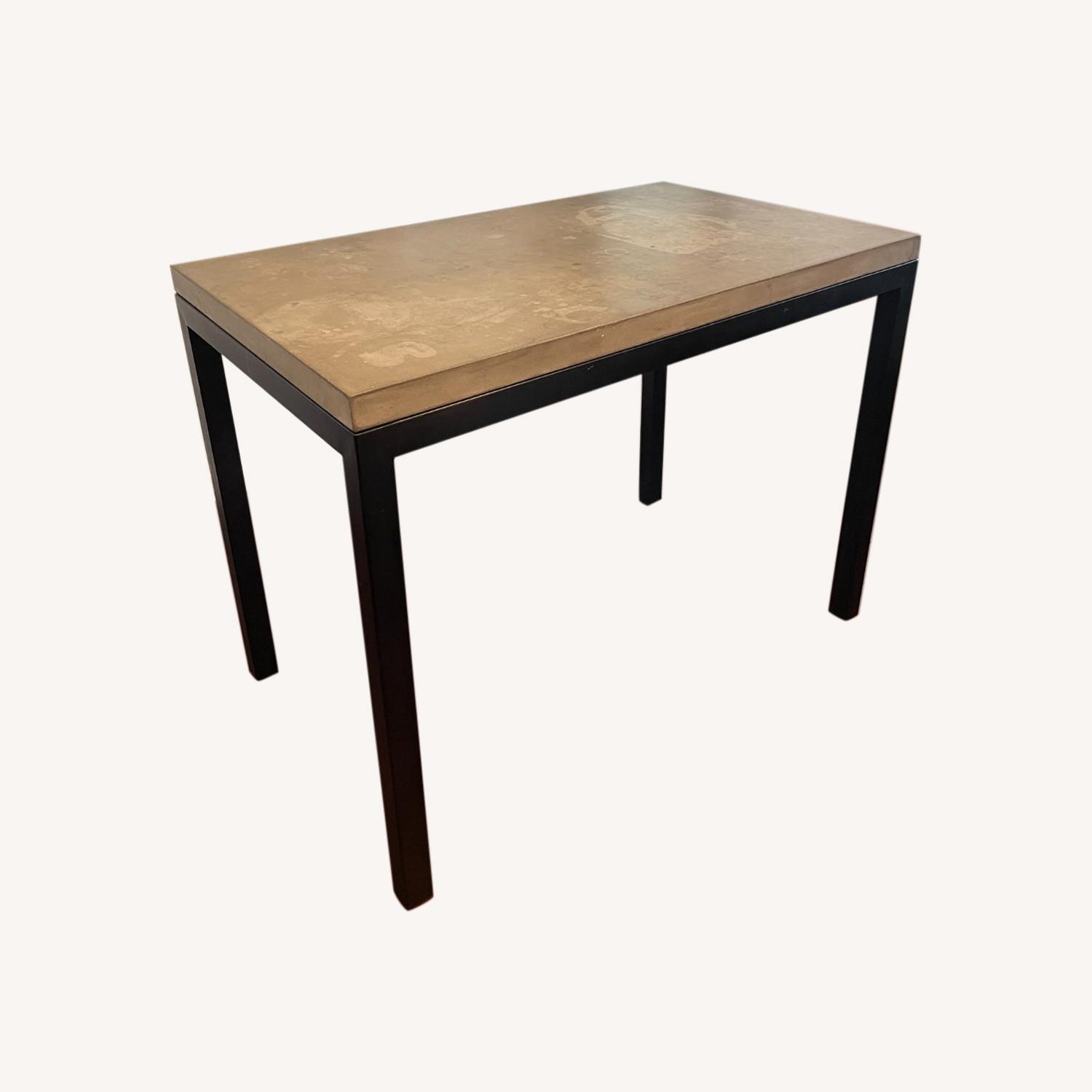 Crate & Barrel Parsons Concrete Dining Table - image-0
