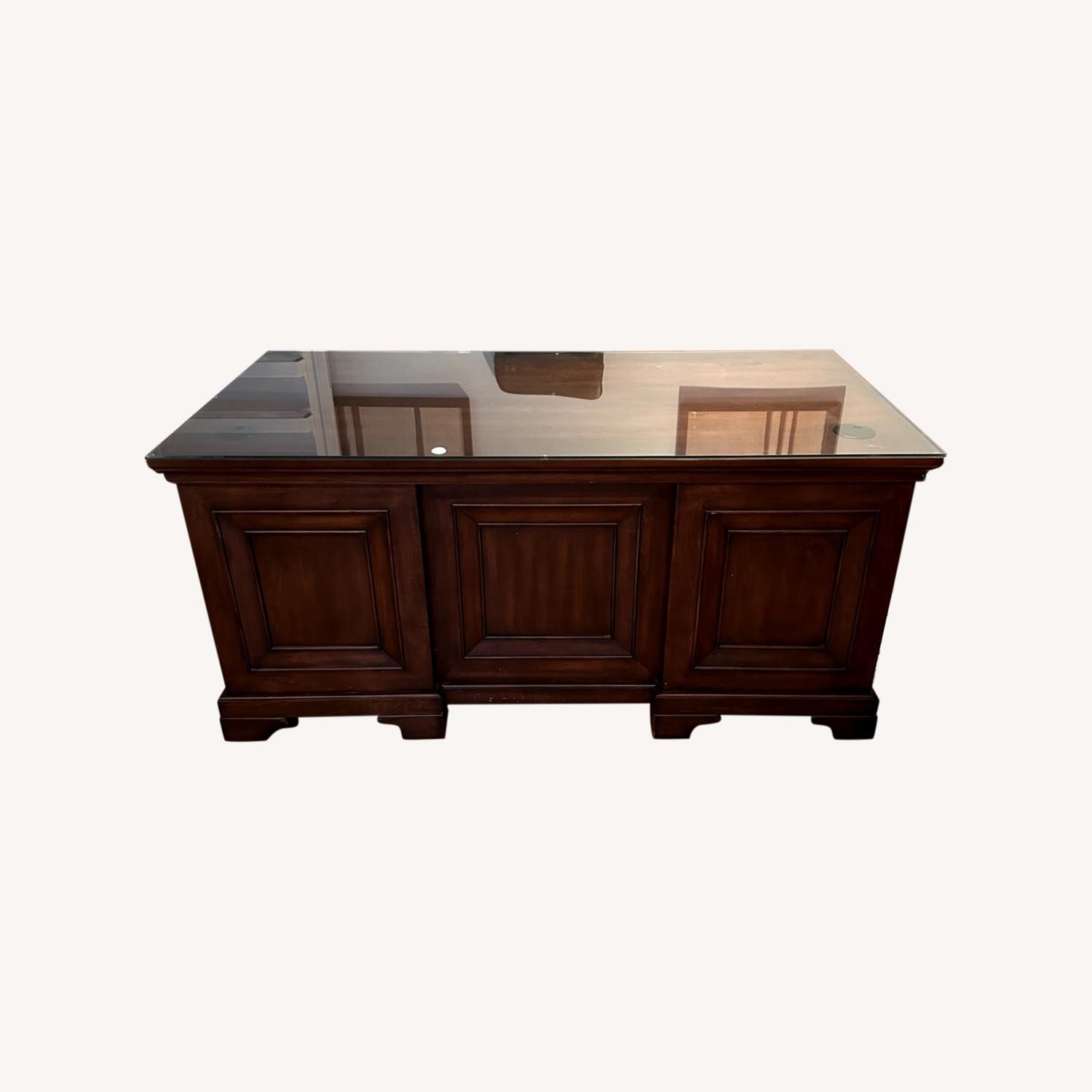 Aspen Home Brown Executive Desk - image-0
