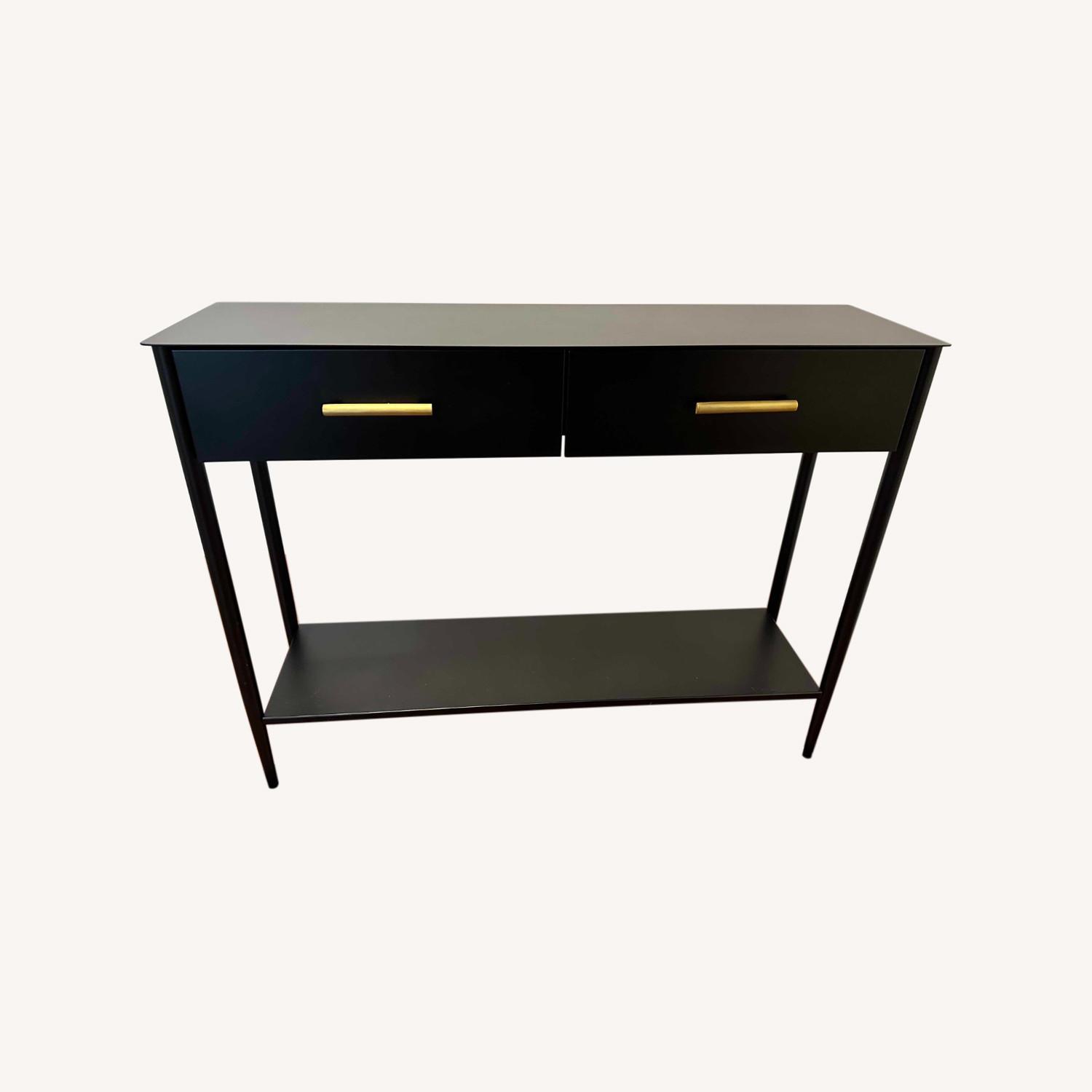 West Elm Metalwork Console Table AptDeco