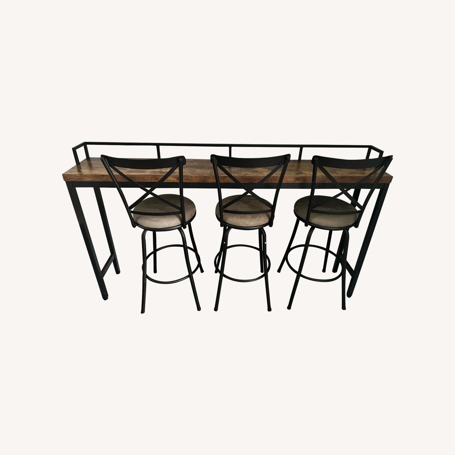 Bar Height Table with Bar Stools - image-0