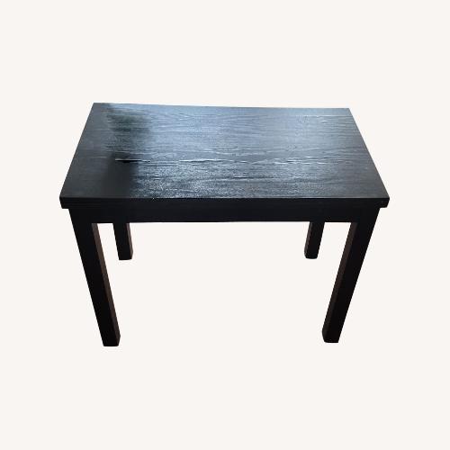 Used IKEA Black Wood Dinner Table (Expandable) for sale on AptDeco