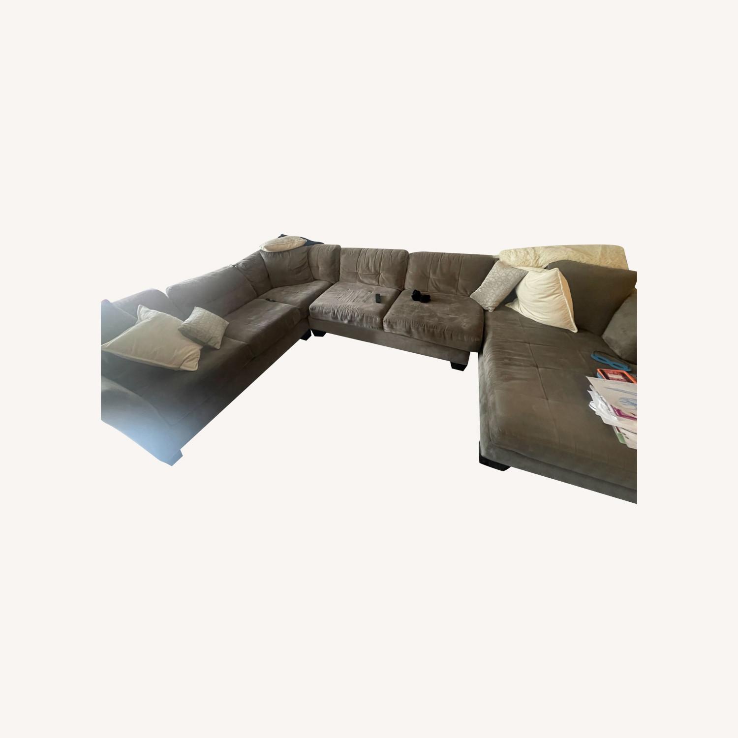 Macy's 3 Piece Sectional - Seats 8+ - image-0