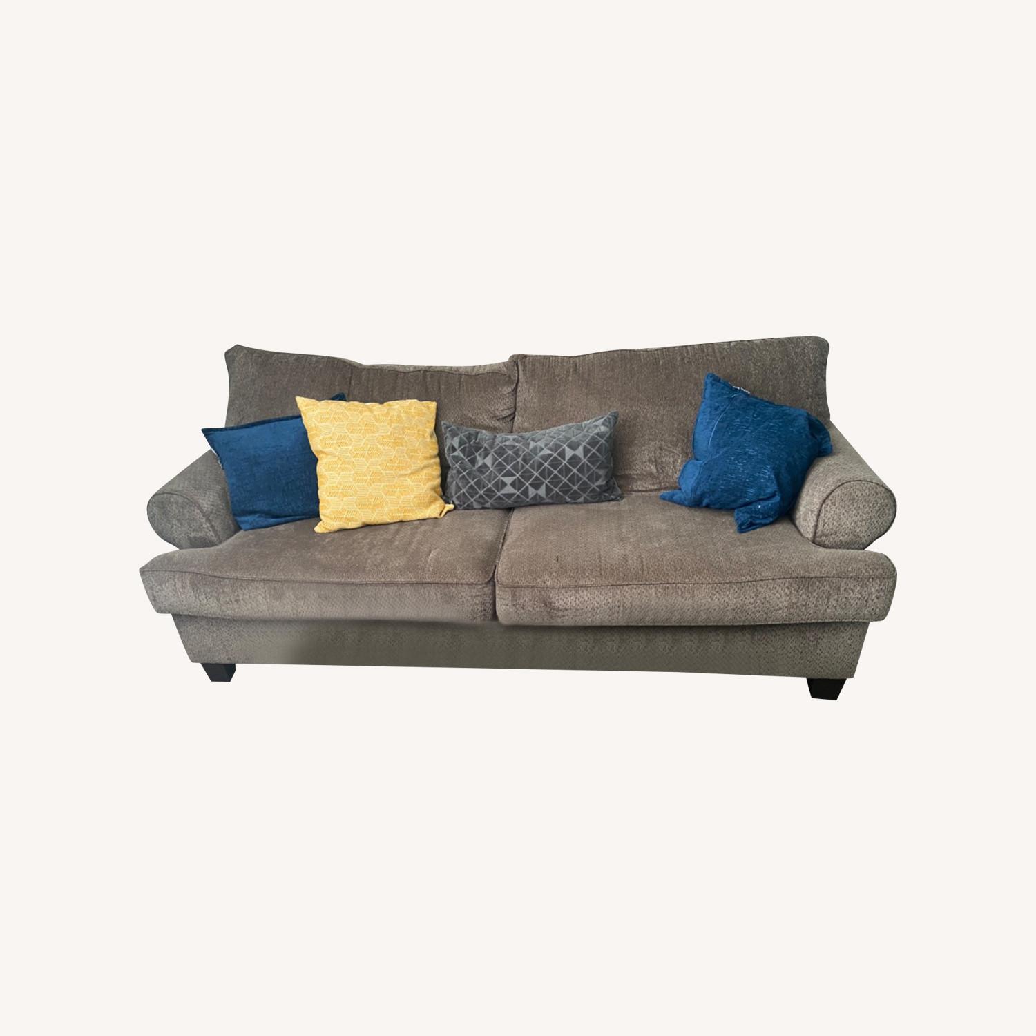 Ashley Furniture Neutral Brown Couch - image-0