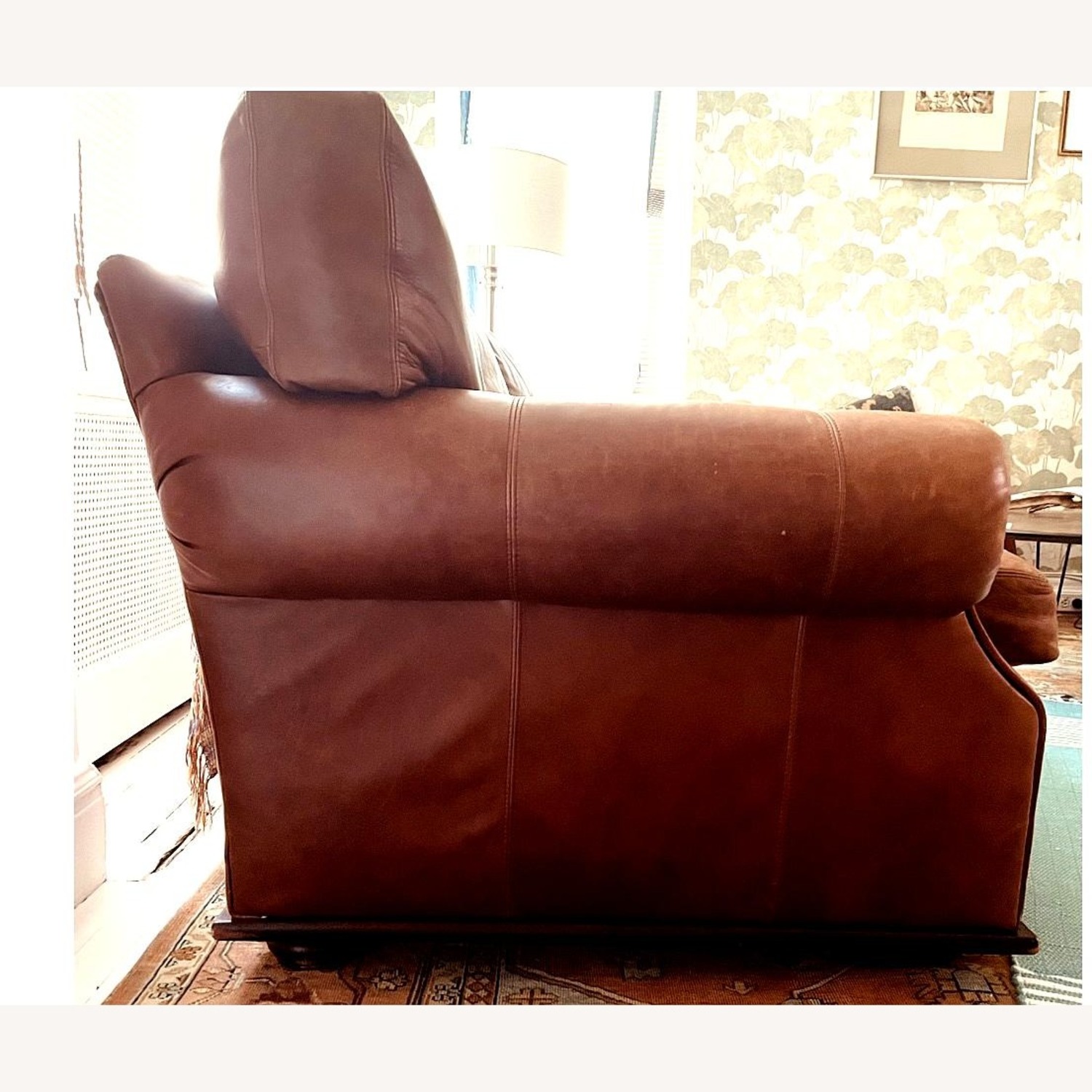 Vintage Ralph Lauren Saddle Leather Sofa - image-3