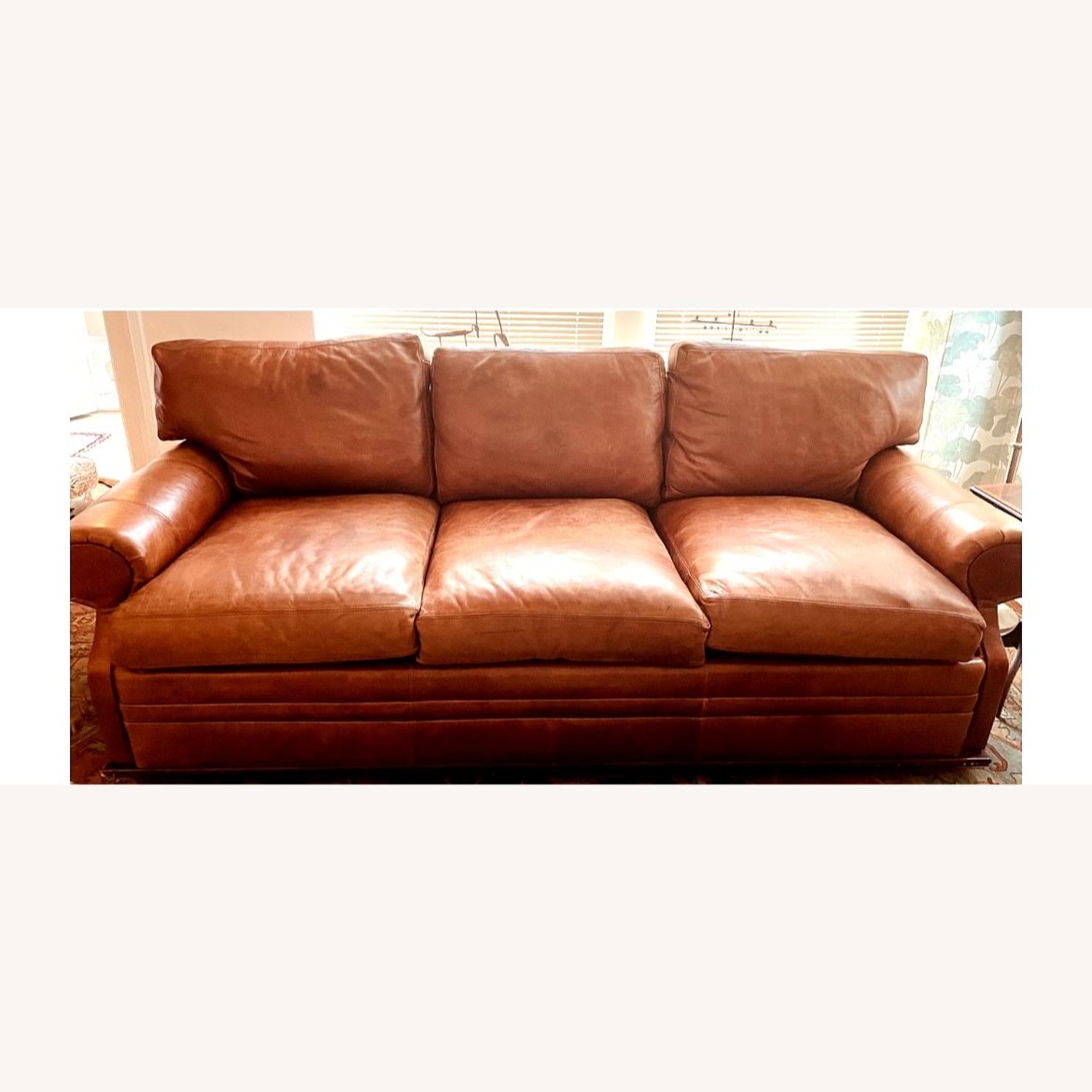 Vintage Ralph Lauren Saddle Leather Sofa - image-2