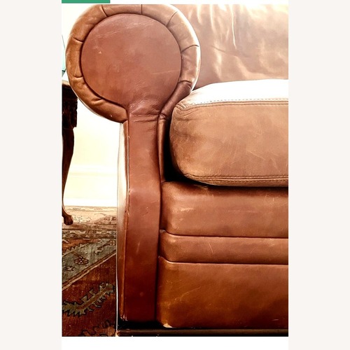 Used Vintage Ralph Lauren Saddle Leather Sofa for sale on AptDeco