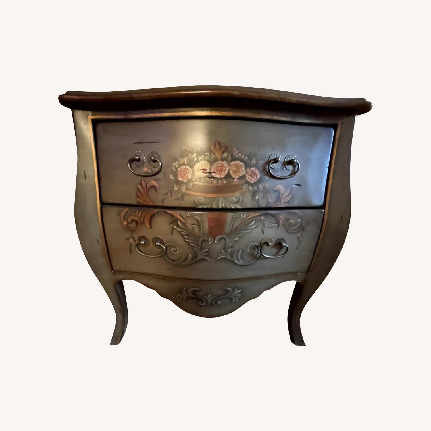 Painted Floral Dresser - image-0
