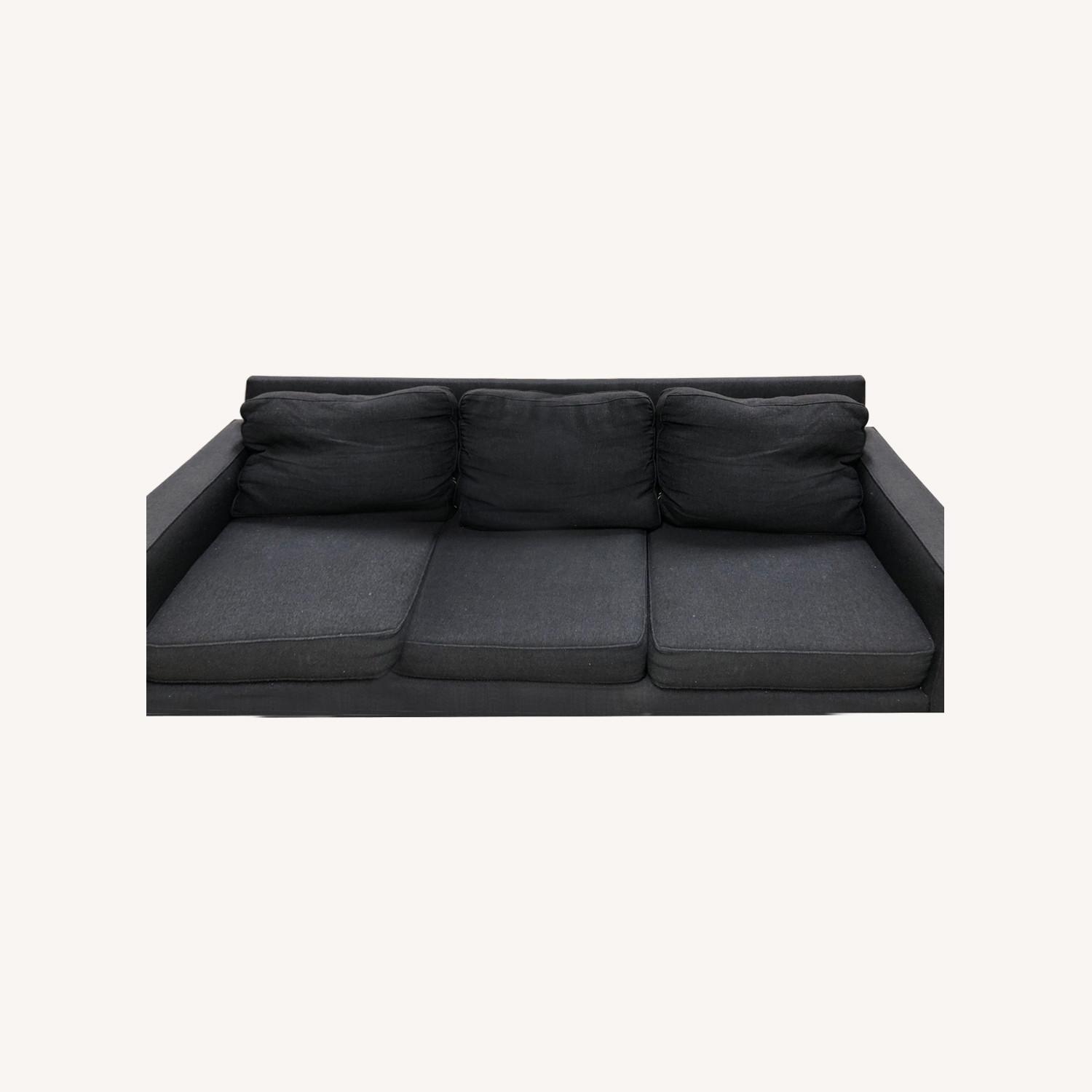 West Elm Henry Sofa Black Indigo - image-0