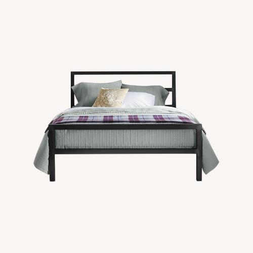 Wayfair Black Metal Queen Bed Frame AptDeco