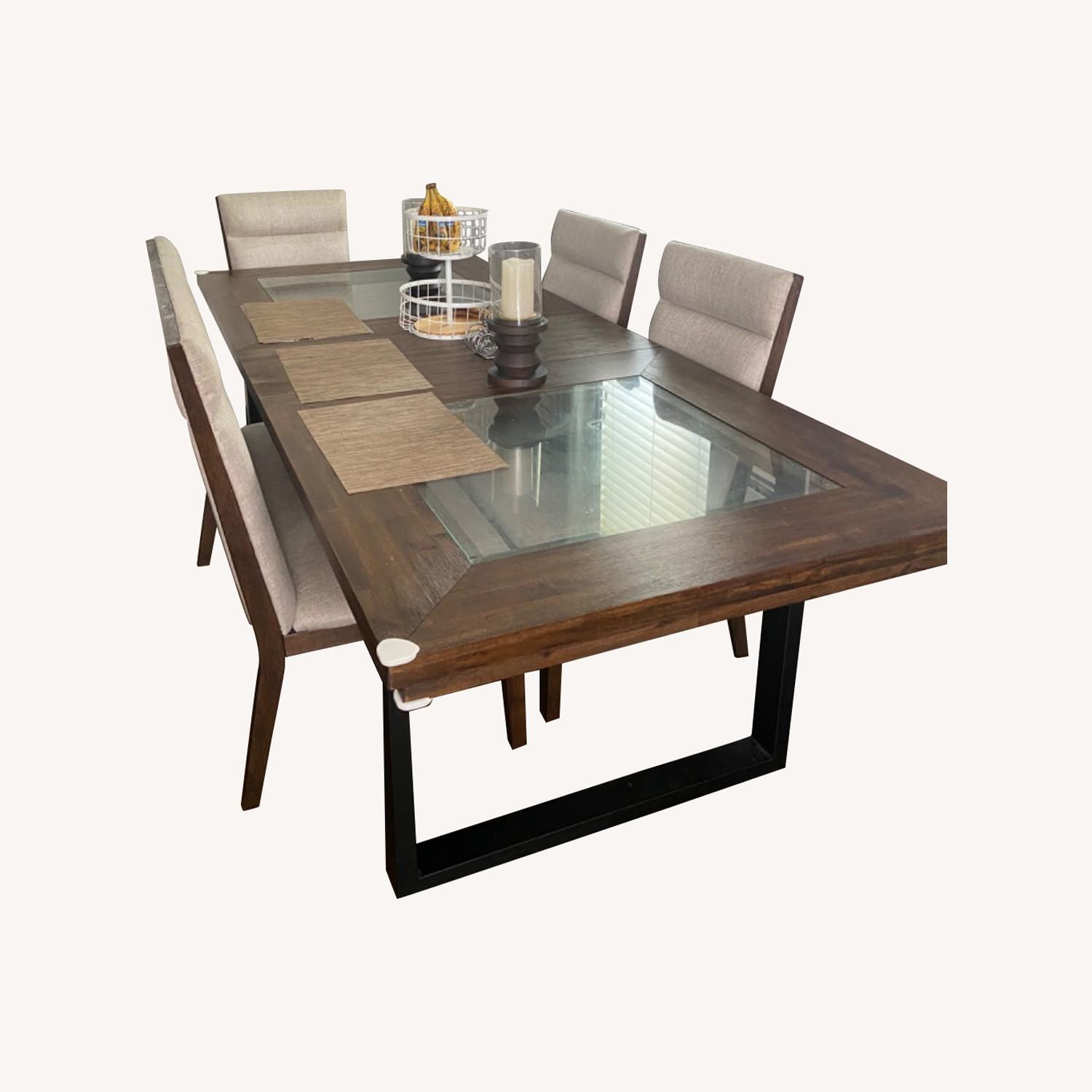 Bobs Dining Room Table 3 Chairs + Bench Seating AptDeco