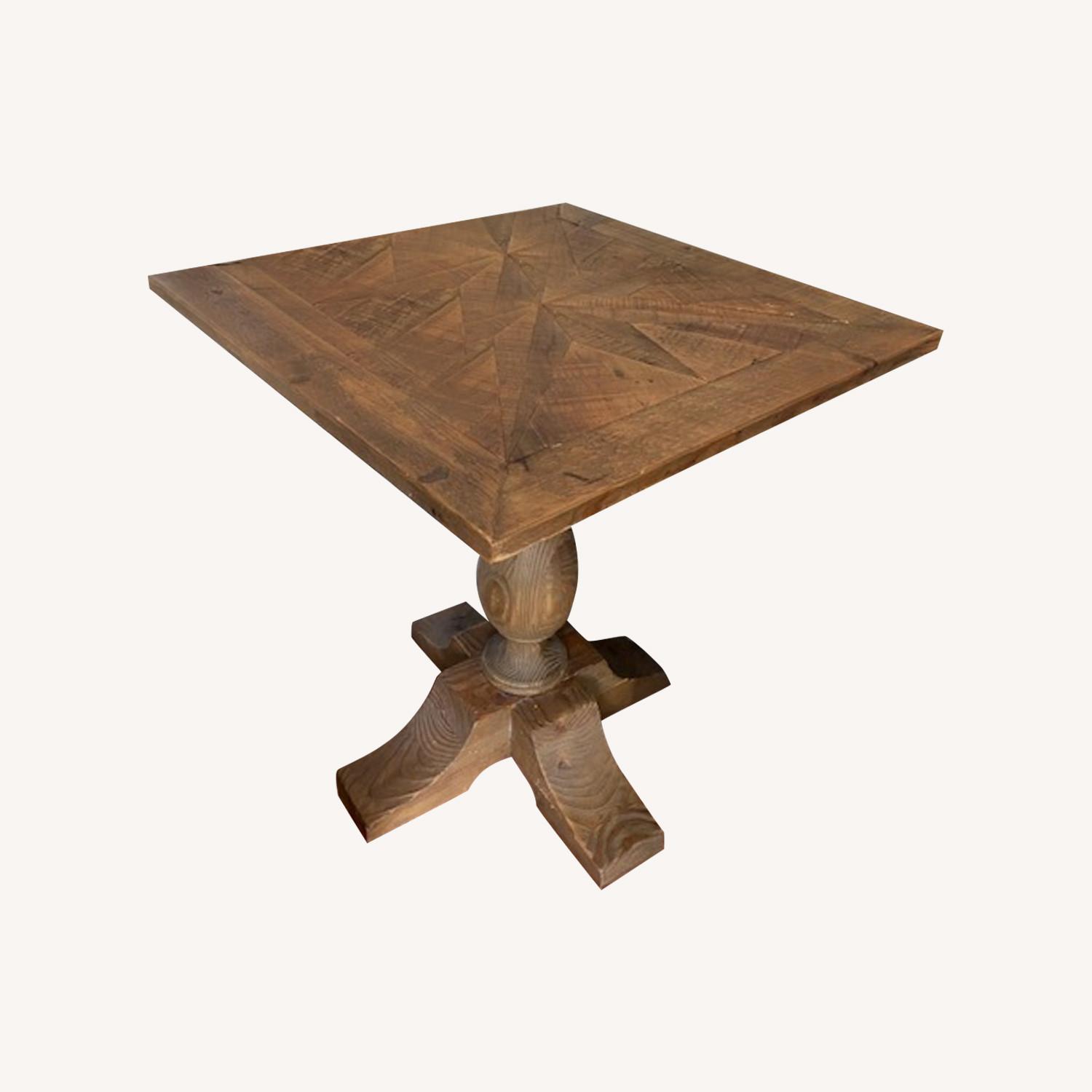 Antique Dining Table with Wood Detailing - image-0